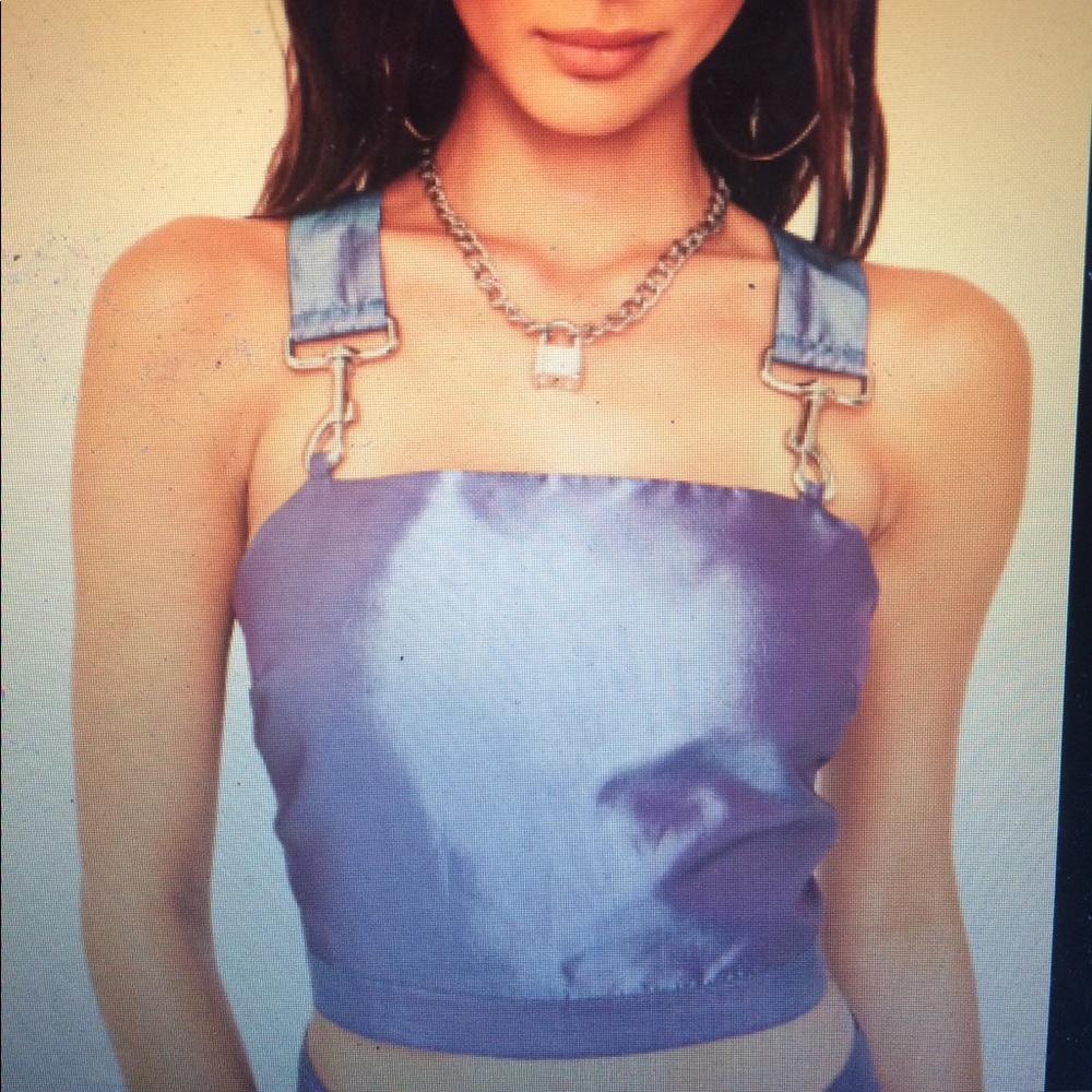 Metallic purple top